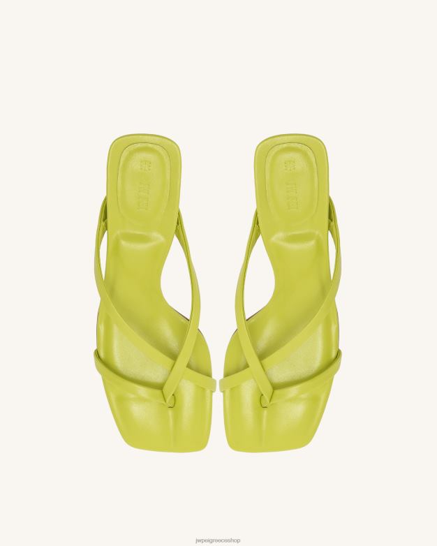 μουλάρι JW PEI L4XRH279 πράσινο ασβέστη maeve strappy mule