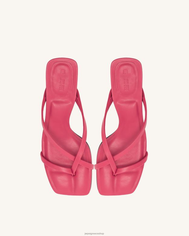 μουλάρι JW PEI L4XRH280 κόκκινο τριαντάφυλλο maeve strappy mule