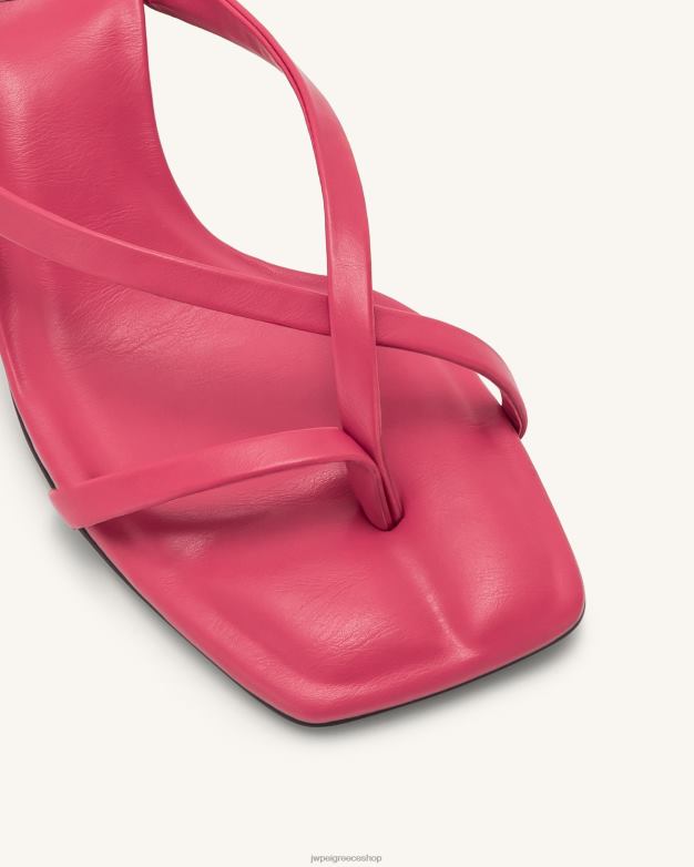 μουλάρι JW PEI L4XRH280 κόκκινο τριαντάφυλλο maeve strappy mule