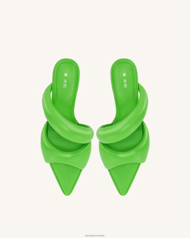 μουλάρι JW PEI L4XRH321 πράσινο νέον sara mule