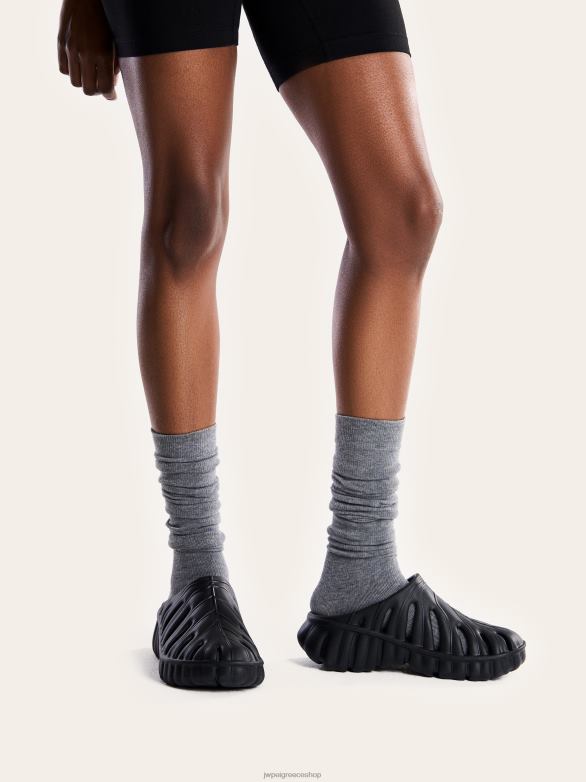 σανδάλι JW PEI L4XRH311 μαύρος τσόκαρα πλατφόρμας φύλλων tara