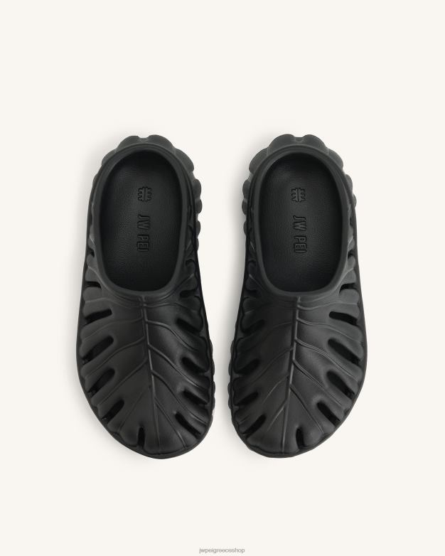 σανδάλι JW PEI L4XRH311 μαύρος τσόκαρα πλατφόρμας φύλλων tara