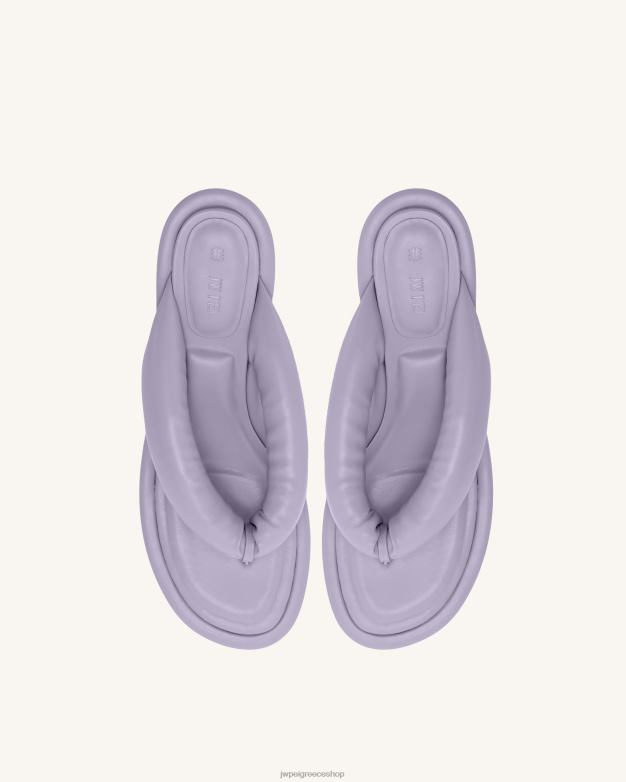 σανδάλι JW PEI L4XRH327 μωβ τάλια φουσκωμένο σανδάλι