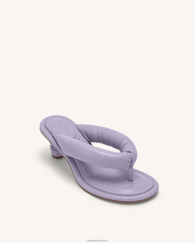 σανδάλι JW PEI L4XRH327 μωβ τάλια φουσκωμένο σανδάλι