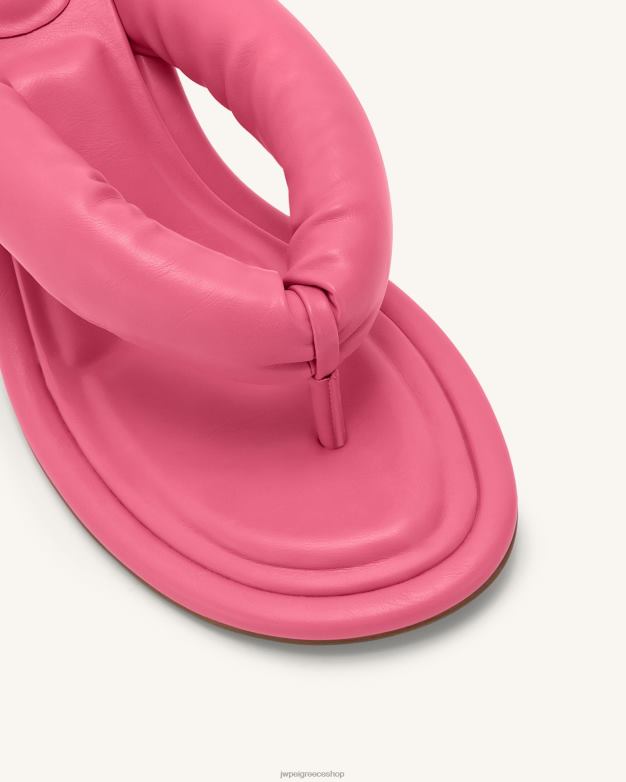 σανδάλι JW PEI L4XRH332 κόκκινο τριαντάφυλλο τάλια φουσκωμένο σανδάλι