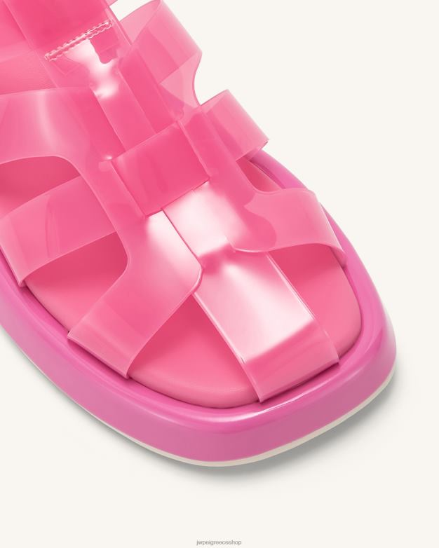 σανδάλι JW PEI L4XRH335 ροζ σανδάλι πλατφόρμα piper