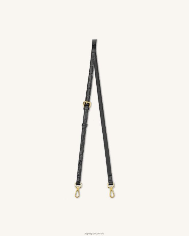 λουρί JW PEI L4XRH250 μαύρος κρόκος λουράκι για mini flap