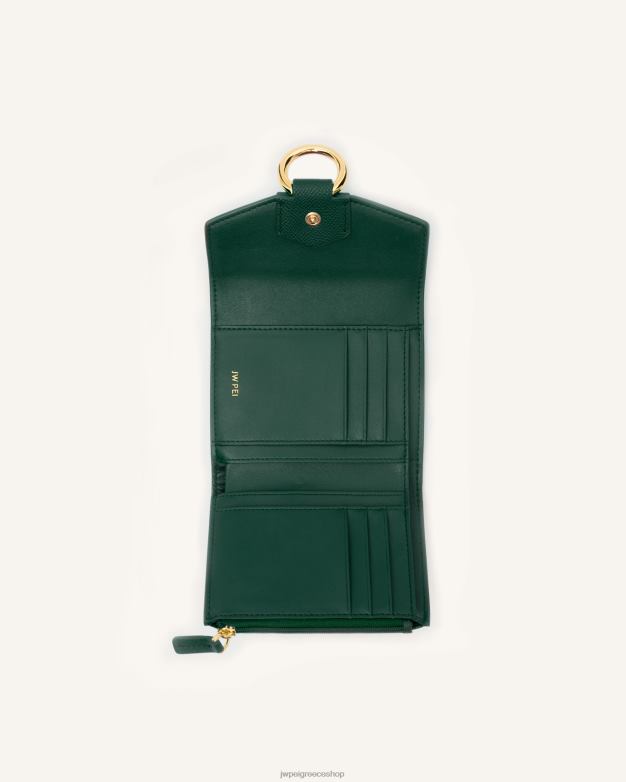 πορτοφόλι JW PEI L4XRH284 σκούρο πράσινο κρόκος πορτοφόλι stella