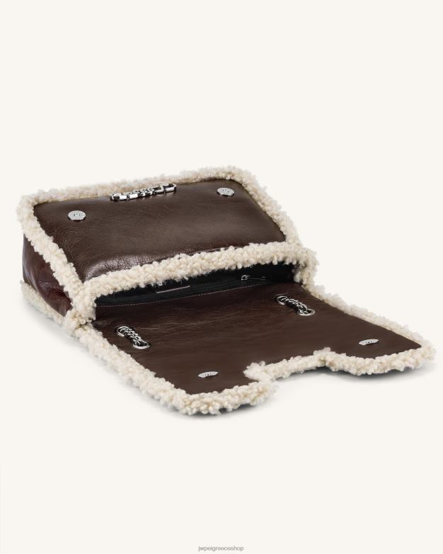 τσάντα χιαστί JW PEI L4XRH21 σκούρο καφέ είναι μια τσάντα χιαστί