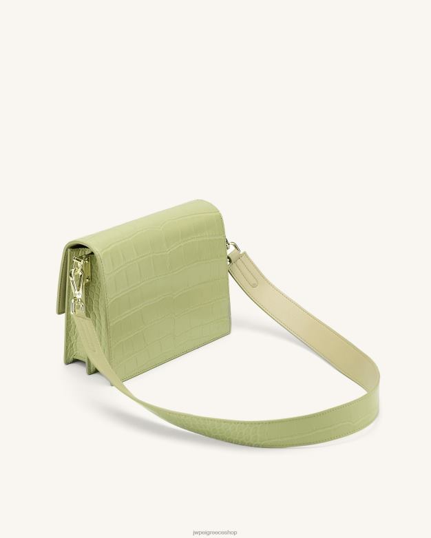 τσάντα χιαστί JW PEI L4XRH22 φασκόμηλο πράσινο κρόκος mini flap χιαστί
