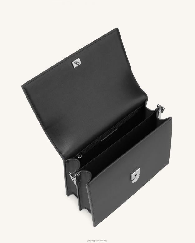 τσάντα χιαστί JW PEI L4XRH25 μαύρος mini flap χιαστί