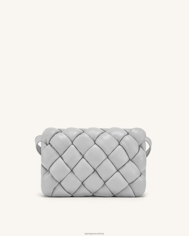 τσάντα χιαστί JW PEI L4XRH28 ανοιχτό γκρι τσάντα λαβύρινθο