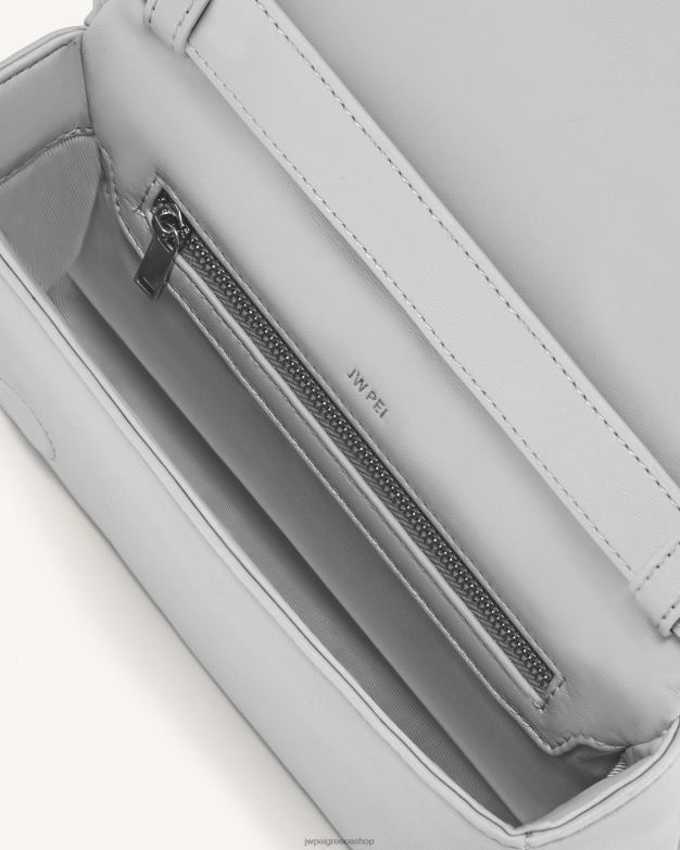 τσάντα χιαστί JW PEI L4XRH28 ανοιχτό γκρι τσάντα λαβύρινθο