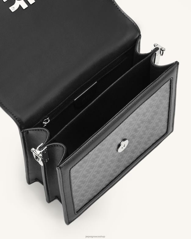 τσάντα χιαστί JW PEI L4XRH36 σιδερένιο μαύρο fei mini flap χιαστί