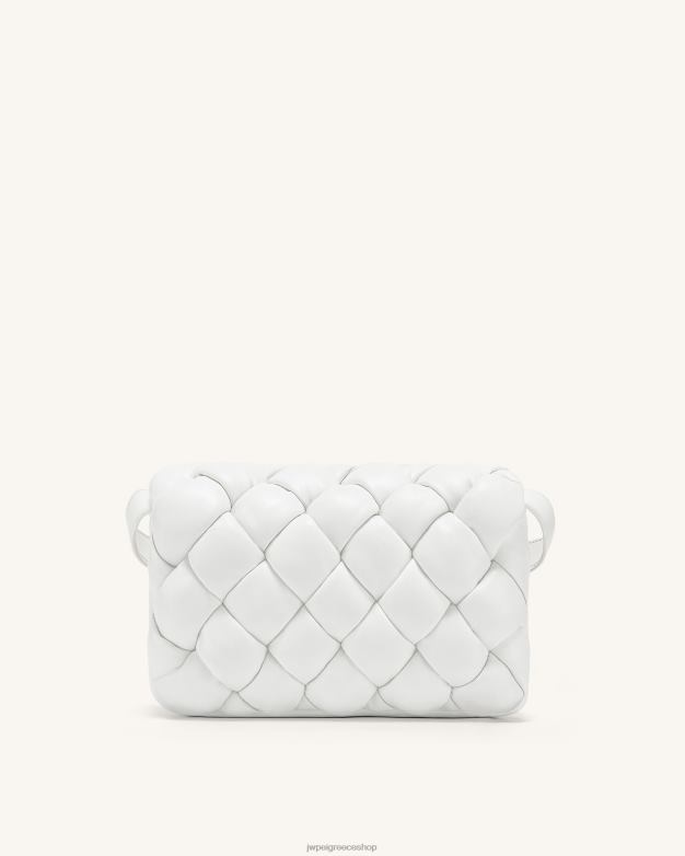 τσάντα χιαστί JW PEI L4XRH37 άσπρο τσάντα λαβύρινθο