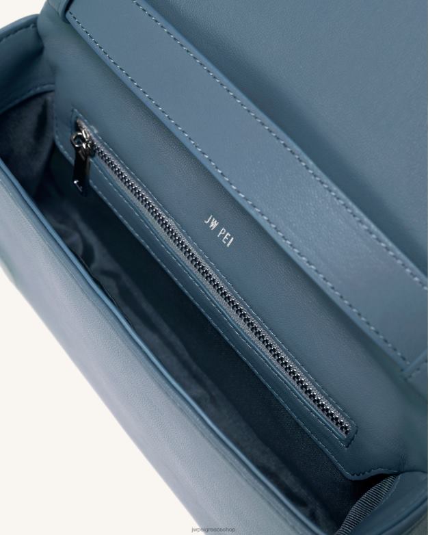 τσάντα χιαστί JW PEI L4XRH41 λευκό & μπλε τσάντα λαβύρινθο