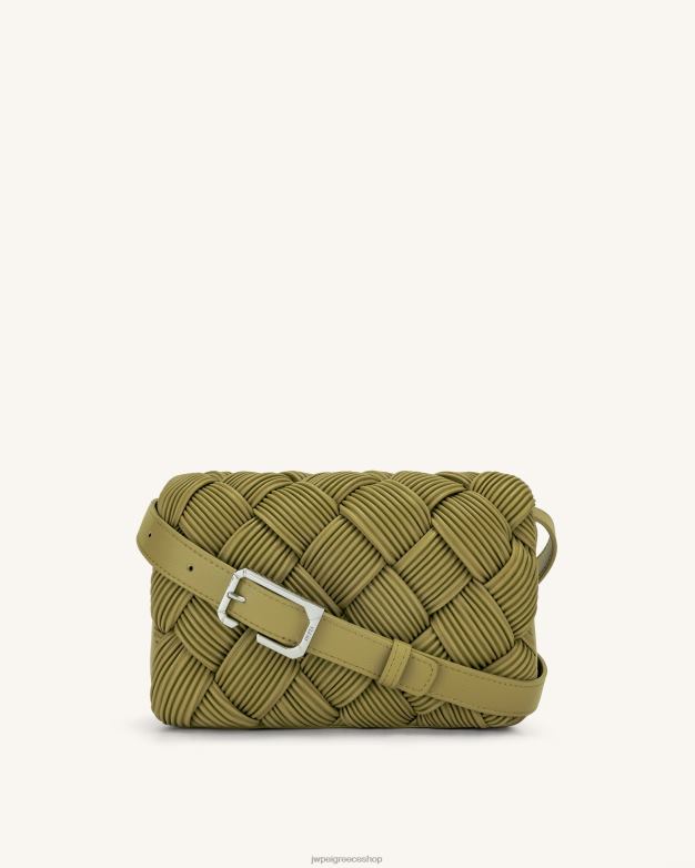 τσάντα χιαστί JW PEI L4XRH48 κεχριμπαρένιο πράσινο λαβύρινθο χιαστί τσάντα