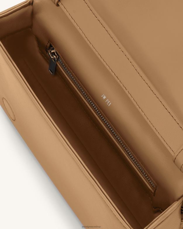 τσάντα χιαστί JW PEI L4XRH51 καφέ λαβύρινθο χιαστί τσάντα