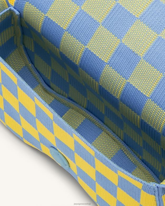 τσάντα ώμου JW PEI L4XRH113 πάγος & κίτρινο πλεκτή τσάντα ώμου becci