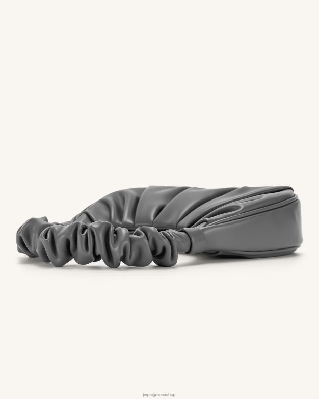 τσάντα ώμου JW PEI L4XRH124 γκρί τσάντα hobo gabbi ruched