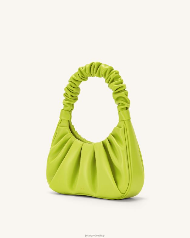τσάντα ώμου JW PEI L4XRH136 cyber lime τσάντα hobo gabbi ruched