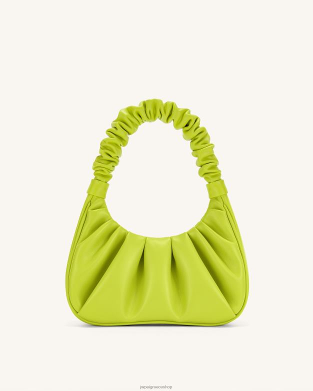 τσάντα ώμου JW PEI L4XRH136 cyber lime τσάντα hobo gabbi ruched