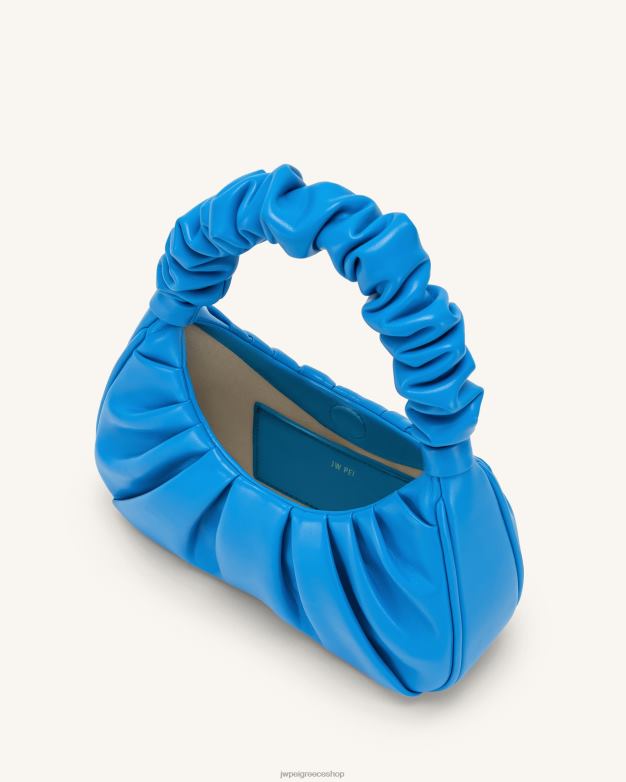 τσάντα ώμου JW PEI L4XRH139 μπλε της λίμνης τσάντα hobo gabbi ruched