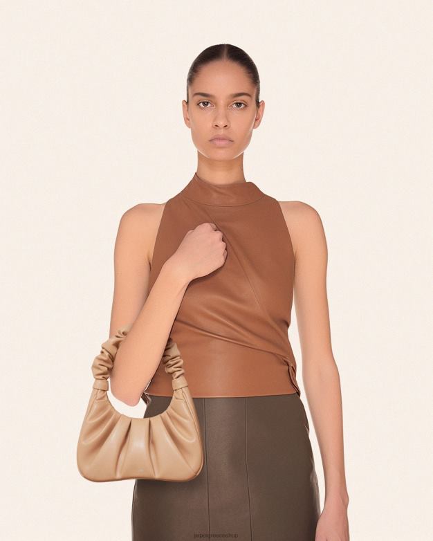 τσάντα ώμου JW PEI L4XRH143 ζάχαρη από ζαχαροκάλαμο τσάντα hobo gabbi ruched