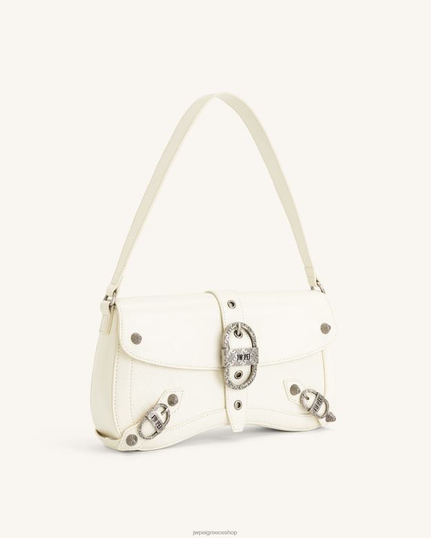 τσάντα ώμου JW PEI L4XRH163 άσπρο τσάντα ώμου θρυμματισμένη sia