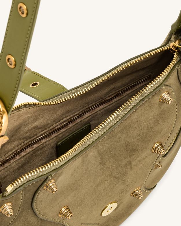 τσάντα ώμου JW PEI L4XRH170 μαύρη ελιά τσάντα ώμου tessa suede