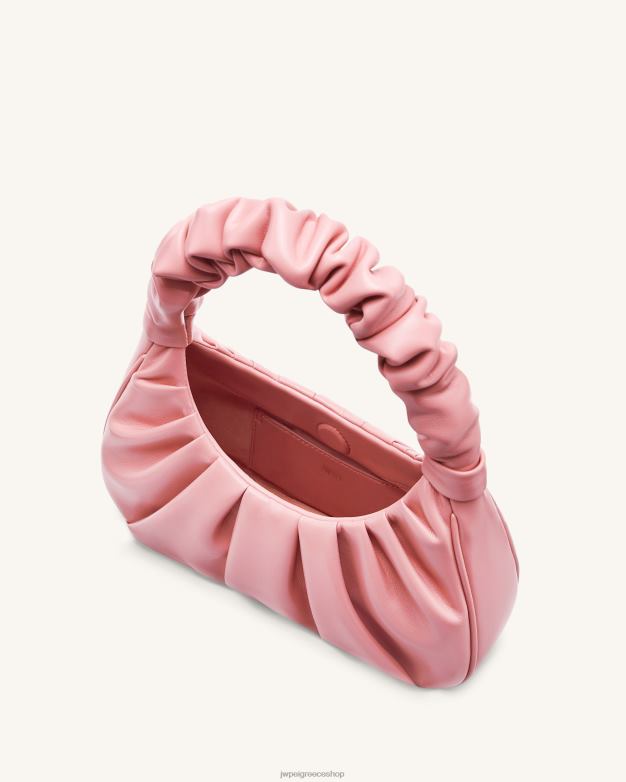 τσάντα ώμου JW PEI L4XRH83 κοραλλιομύγδαλο τσάντα hobo gabbi ruched