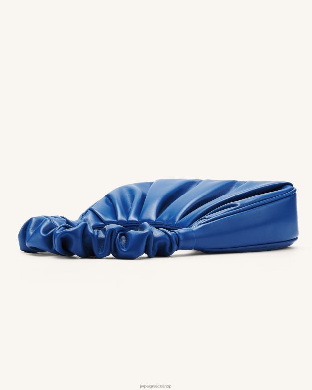 τσάντα ώμου JW PEI L4XRH85 κλασικό μπλε τσάντα hobo gabbi ruched