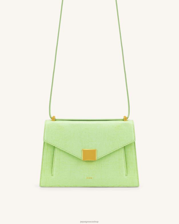 τσάντα ώμου JW PEI L4XRH87 ασβέστη πράσινη σαύρα τσάντα lilian