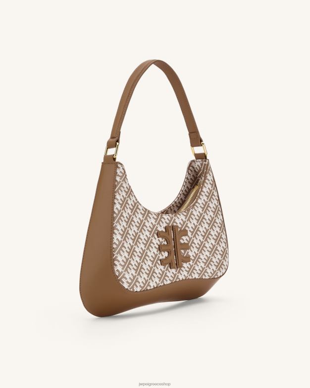 τσάντα ώμου JW PEI L4XRH96 καφέ Fei ρουμπινί τσάντα ώμου