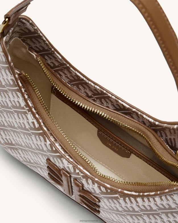 τσάντα ώμου JW PEI L4XRH96 καφέ Fei ρουμπινί τσάντα ώμου