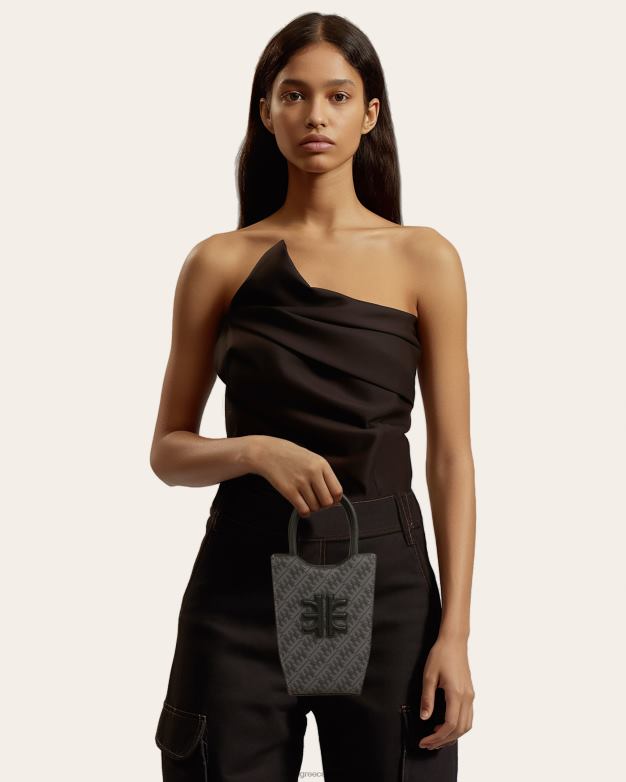 τσάντα τηλεφώνου JW PEI L4XRH185 σιδερένιο μαύρο τσάντα τηλεφώνου fei