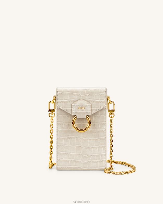 τσάντα τηλεφώνου JW PEI L4XRH187 ελεφαντόδοντο κροκ θήκη τηλεφώνου lola αλυσίδα