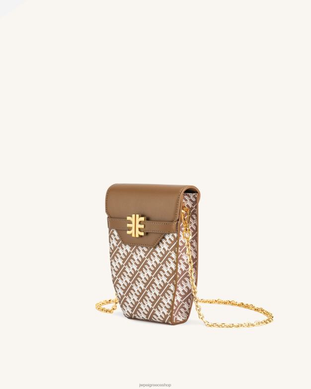 τσάντα τηλεφώνου JW PEI L4XRH210 καφέ θήκη τηλεφώνου fei αλυσίδα