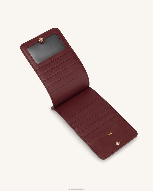 τσάντα τηλεφώνου JW PEI L4XRH214 Vegan δέρμα με κόκκους μπορντό τσάντα τηλεφώνου quinn